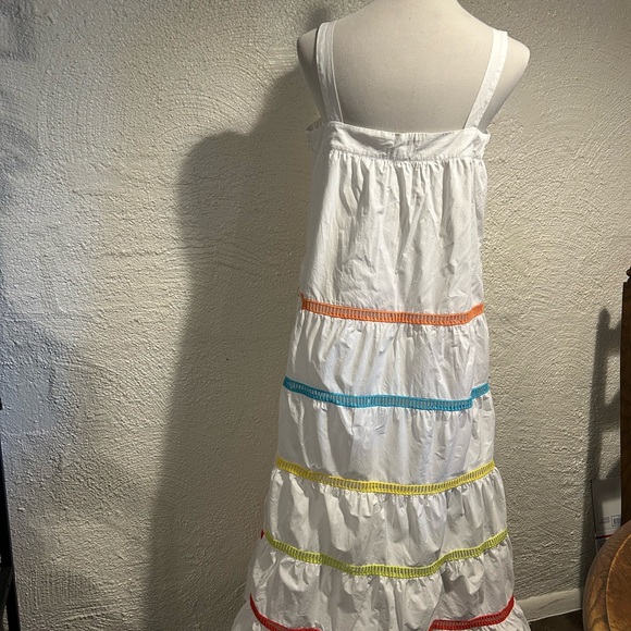 ENGLISH FACTORY Color Trim Sleeveless Maxi Dress Size L - Picture 4 of 15